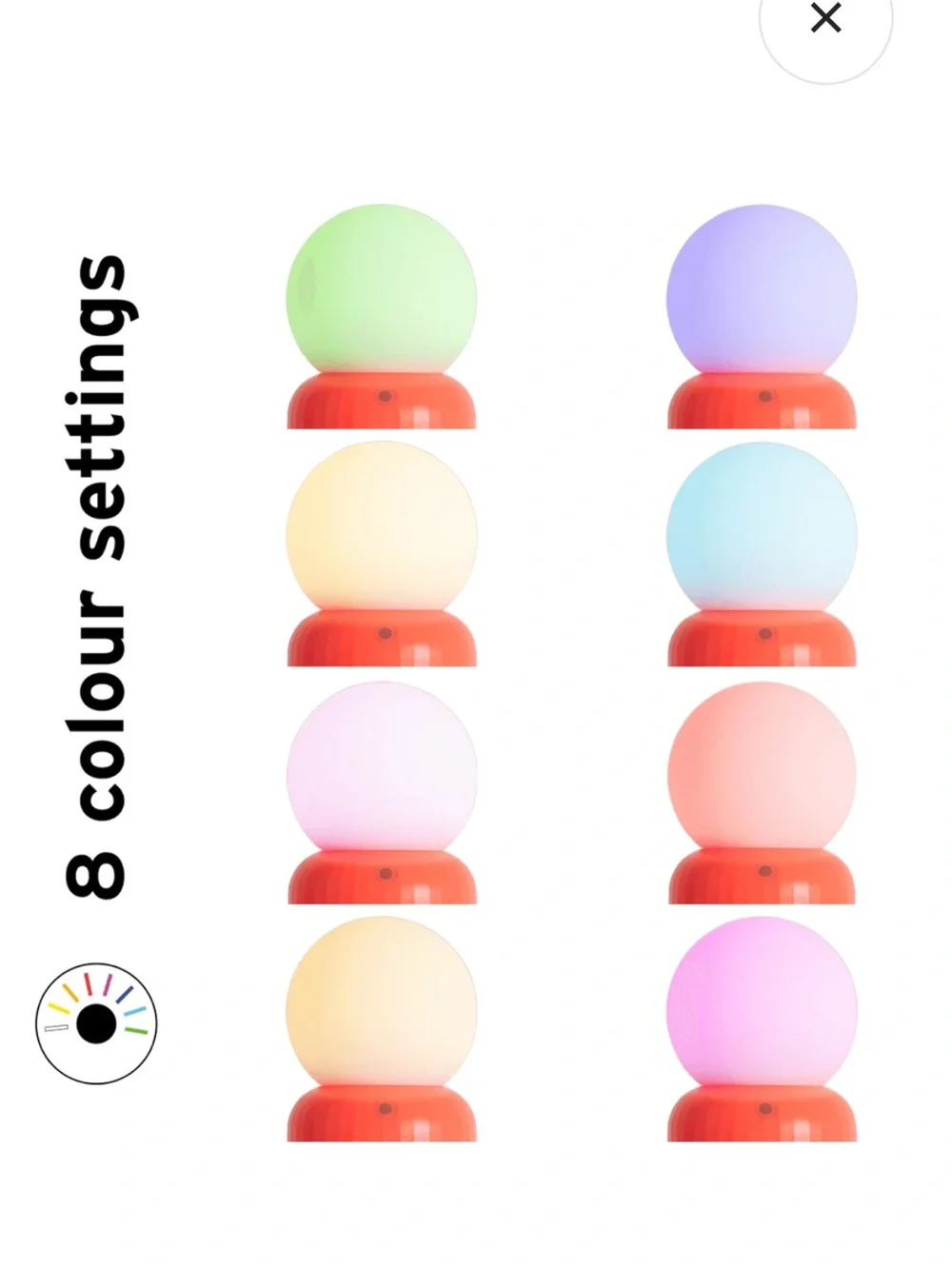 LUND London Skittle Portable Coral Table Lamp Multi-Colored - Home Accents